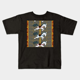 Carousel Horse Fancy Pattern Kids T-Shirt